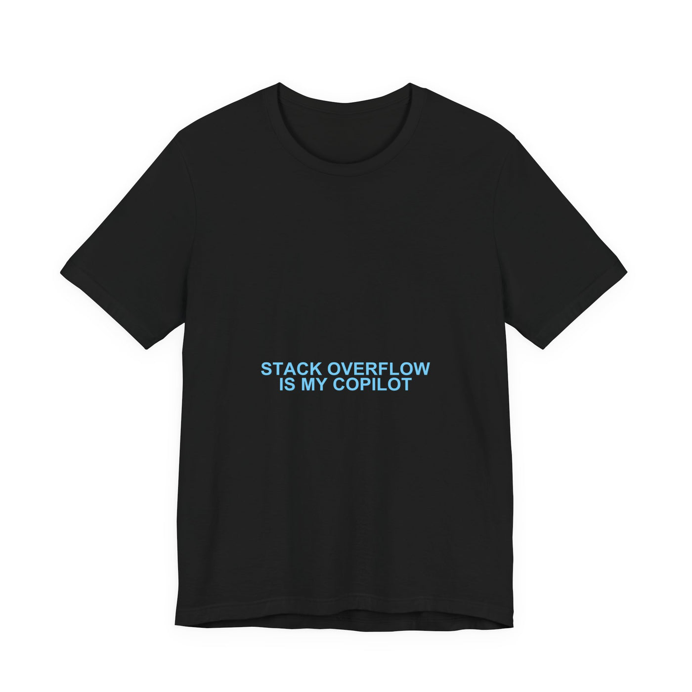 Stack Overflow Is My Copilot Meme T-Shirt - Funny Programmer Tee
