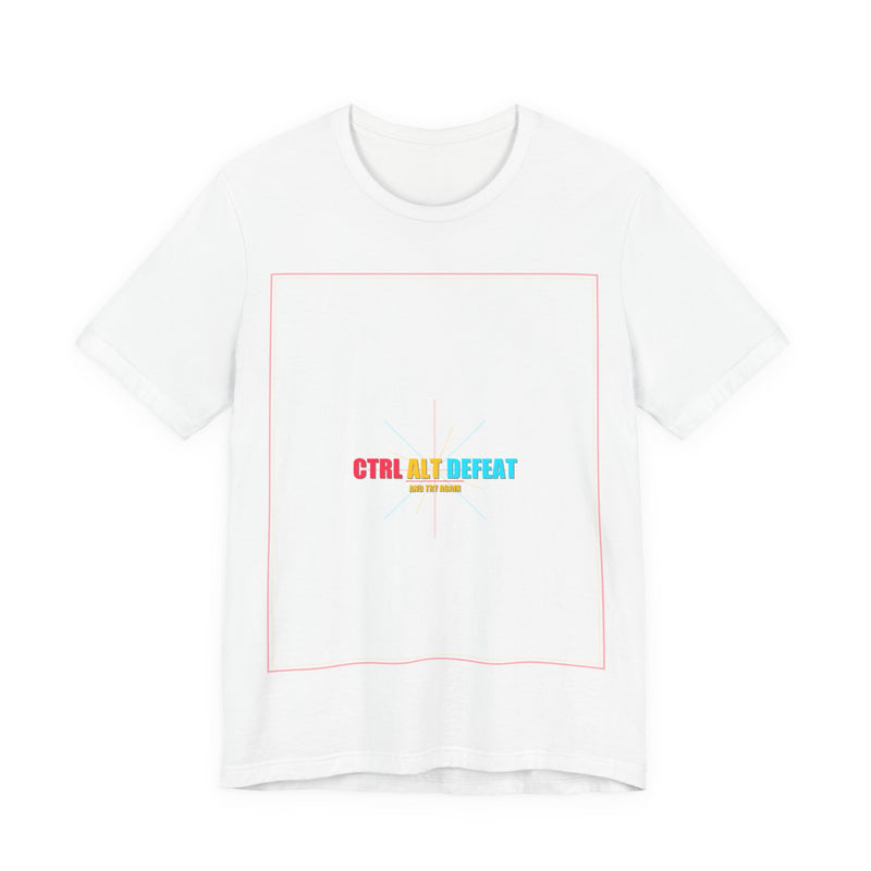 Ctrl Alt Defeat Meme T-Shirt - Funny Programmer Tee - funny programmer meme tee mockup