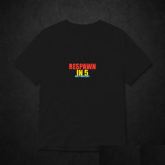 Respawn In 5 Meme T-Shirt - Funny Gamer Tee - Black clean mockup