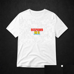 Respawn In 5 Meme T-Shirt - Funny Gamer Tee - White clean mockup